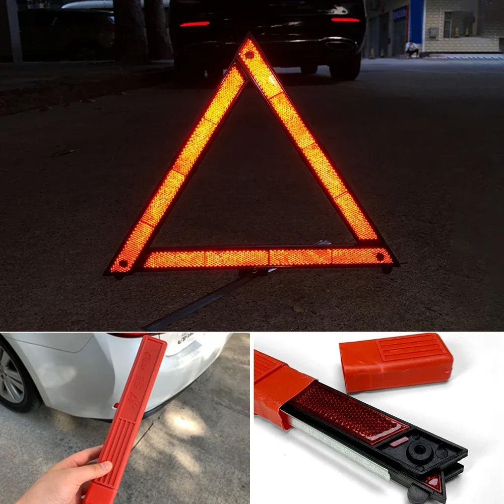 Emergency Exit Sign - Car Tripod Folded Stop Sign Reflector