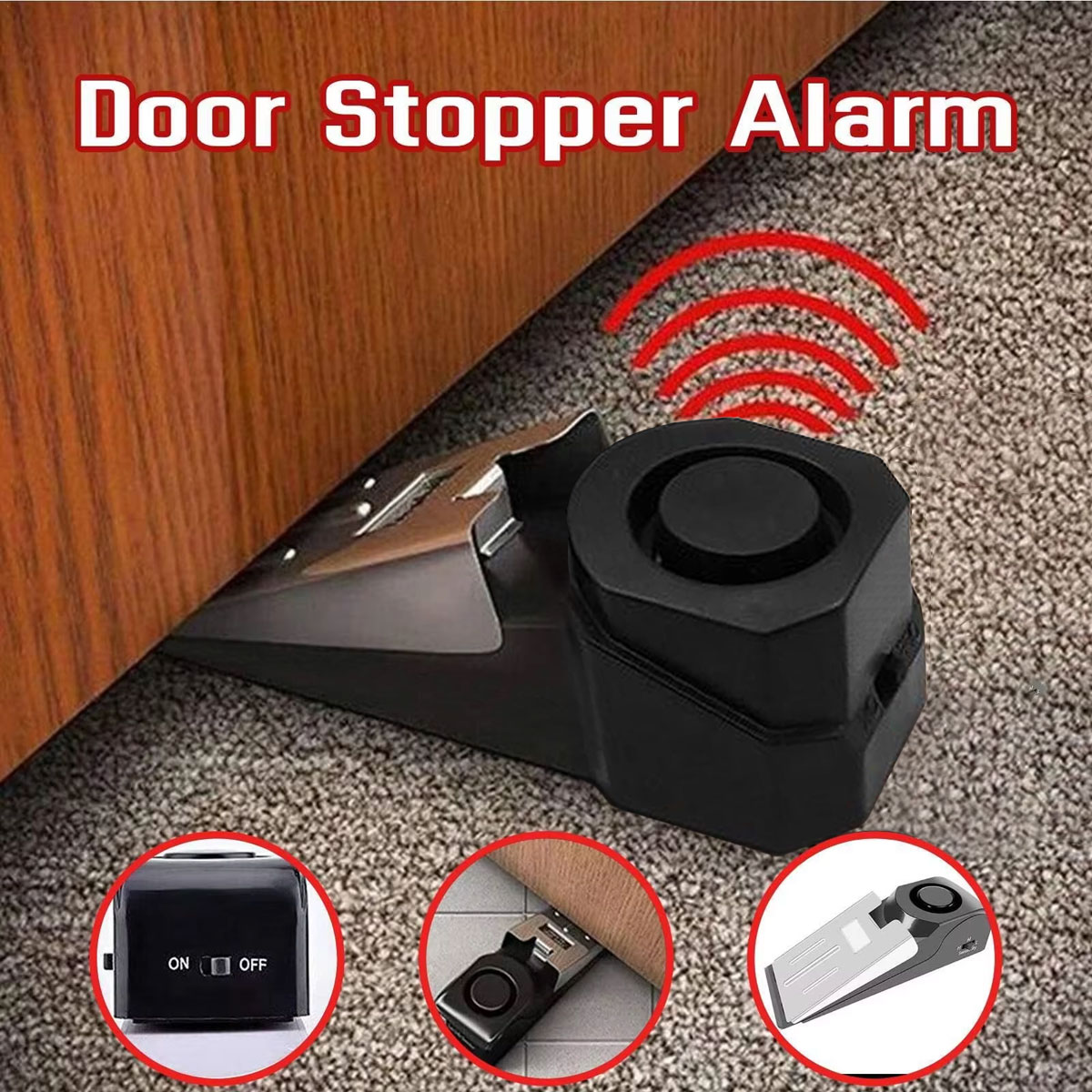 Wireless Door Stop Alarm Syste - огляд і ціна Door Stop Alarm