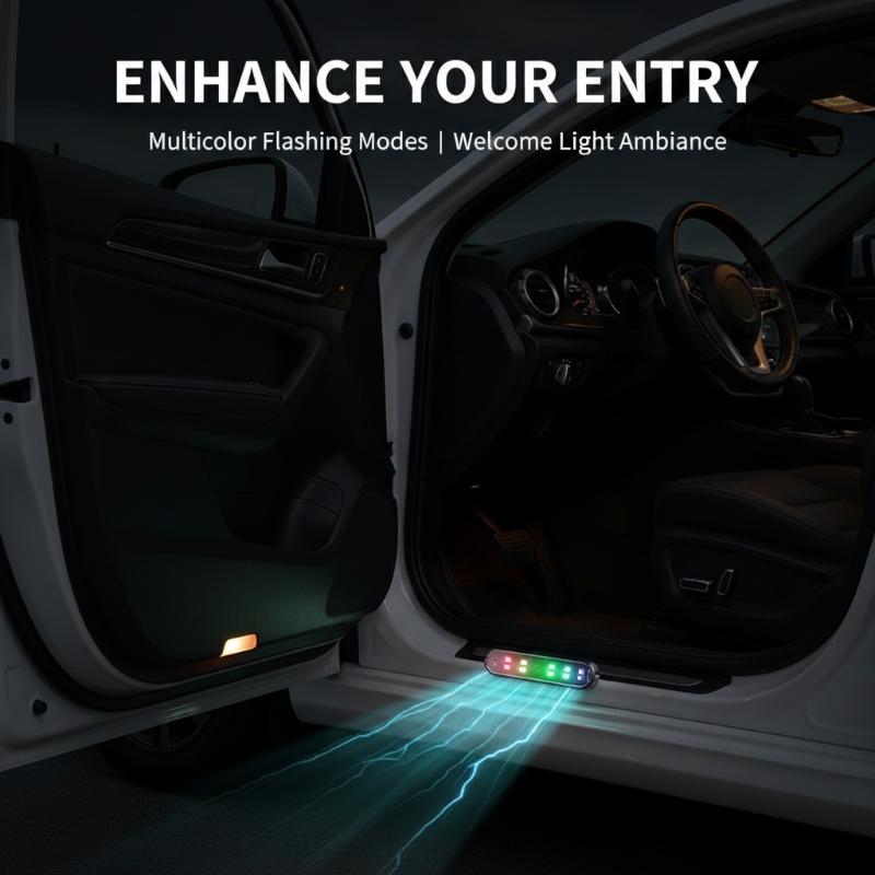 New Car Door Lights LED Colorf - огляд і ціна Emergency Exit Sign
