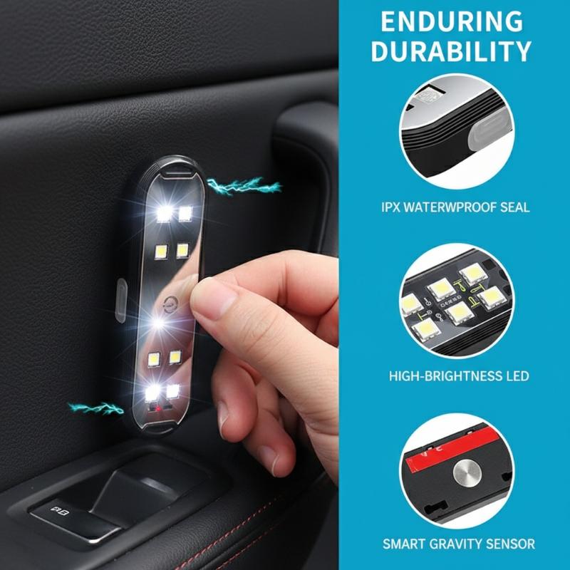 New Car Door Lights LED Colorf - огляд і ціна Emergency Exit Sign