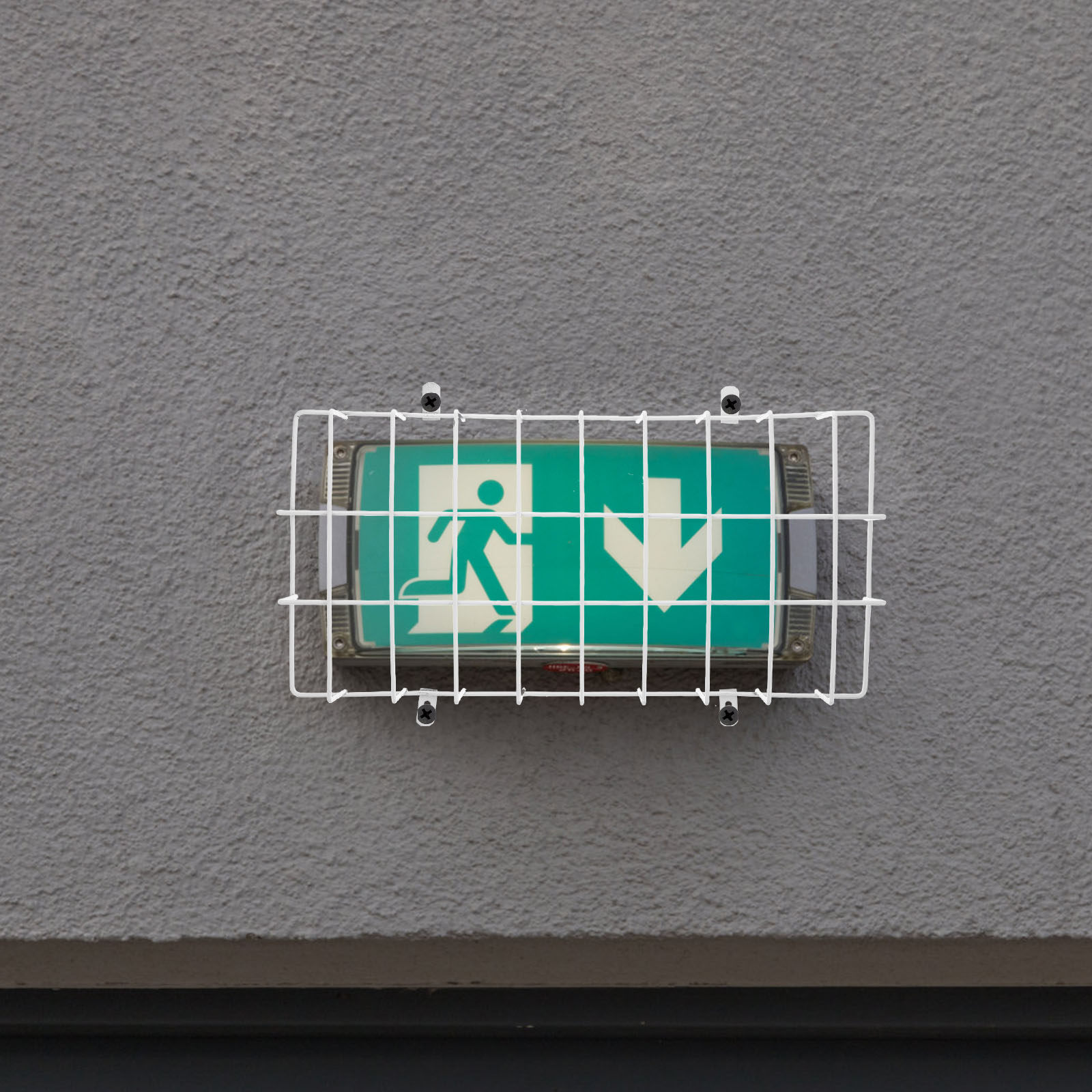 Exit Sign Light Wire Guard Met - огляд і ціна Emergency Exit Sign