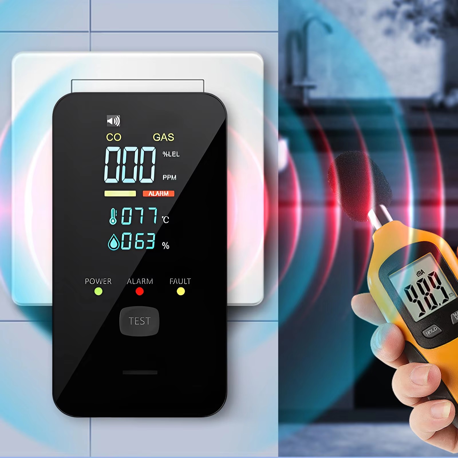 Natural Gas & Carbon Monoxide  - огляд і ціна Co Detector Plug