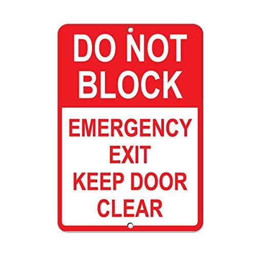 Vincenicy Metal Sign Great Alu - огляд і ціна Emergency Exit Sign
