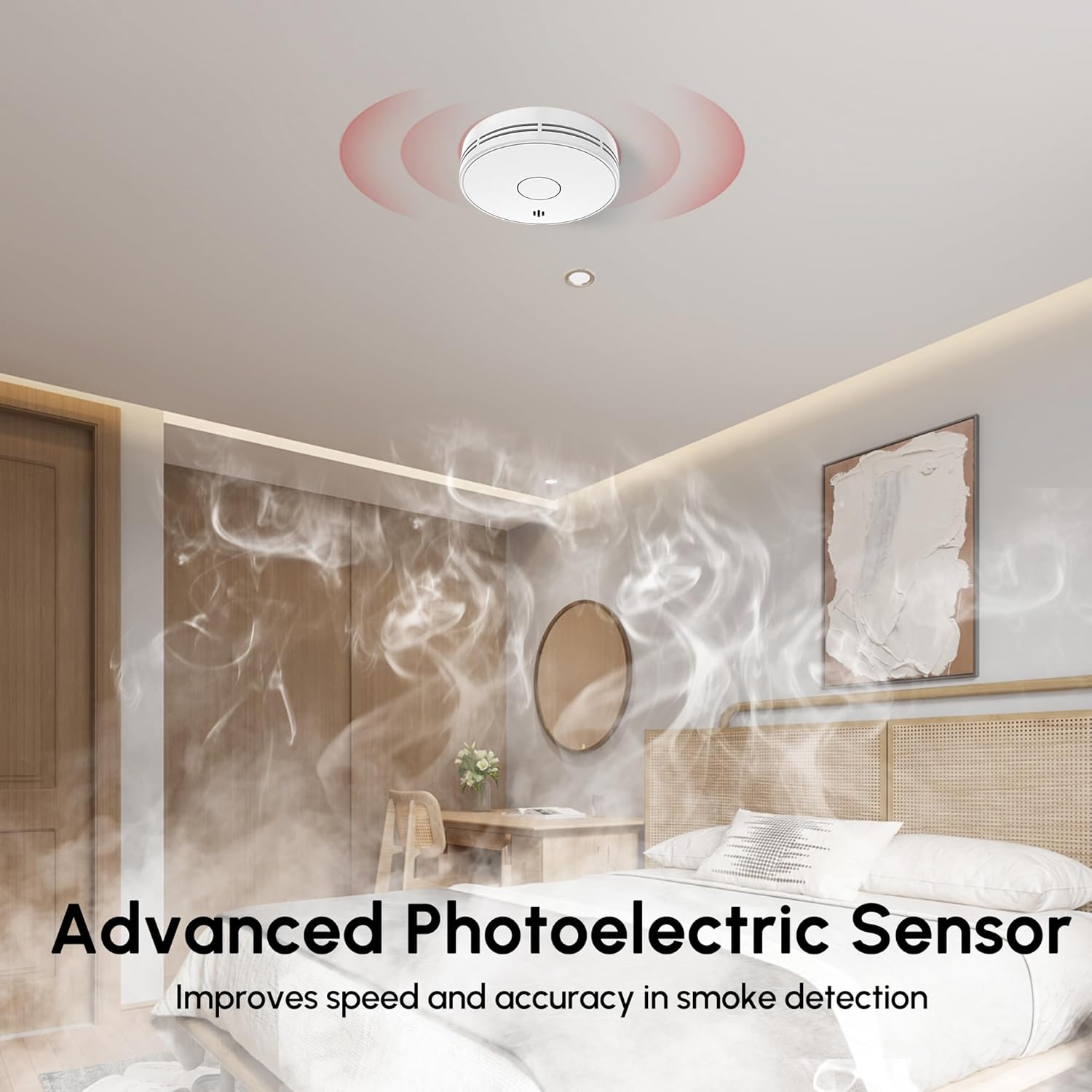 Smoke Alarm for Home, 10-Year  - огляд і ціна Smoke Detector Interconnected
