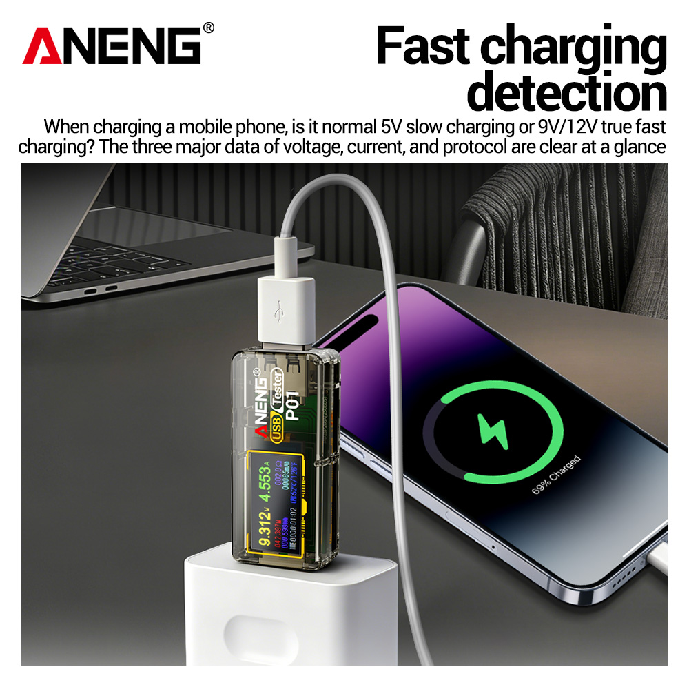 ANENG P01 USB Tester Voltmeter - огляд і ціна Co Detector Plug
