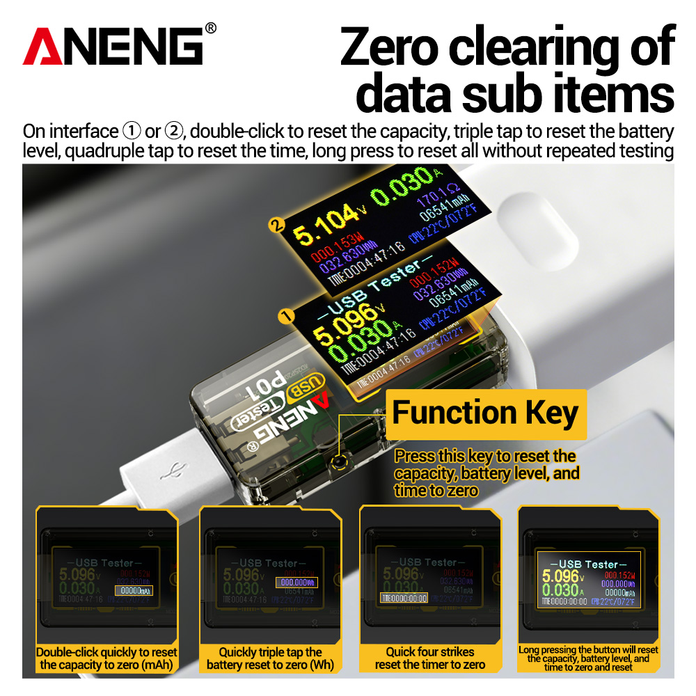 ANENG P01 USB Tester Voltmeter - огляд і ціна Co Detector Plug